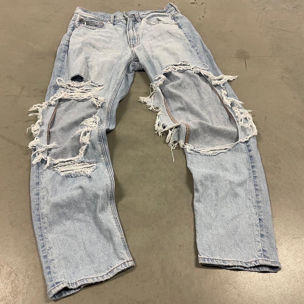 y2k american eagle baggy ripped jeans 30x30